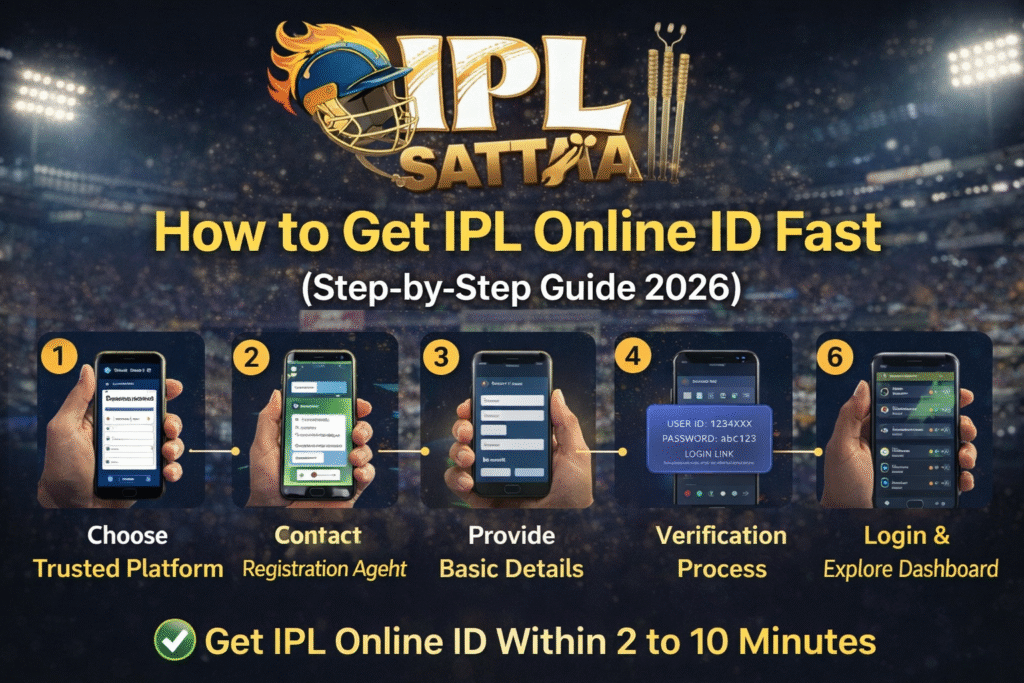 Get IPL Online ID fast step by step guide with IPL Sattia logo and mobile registration process