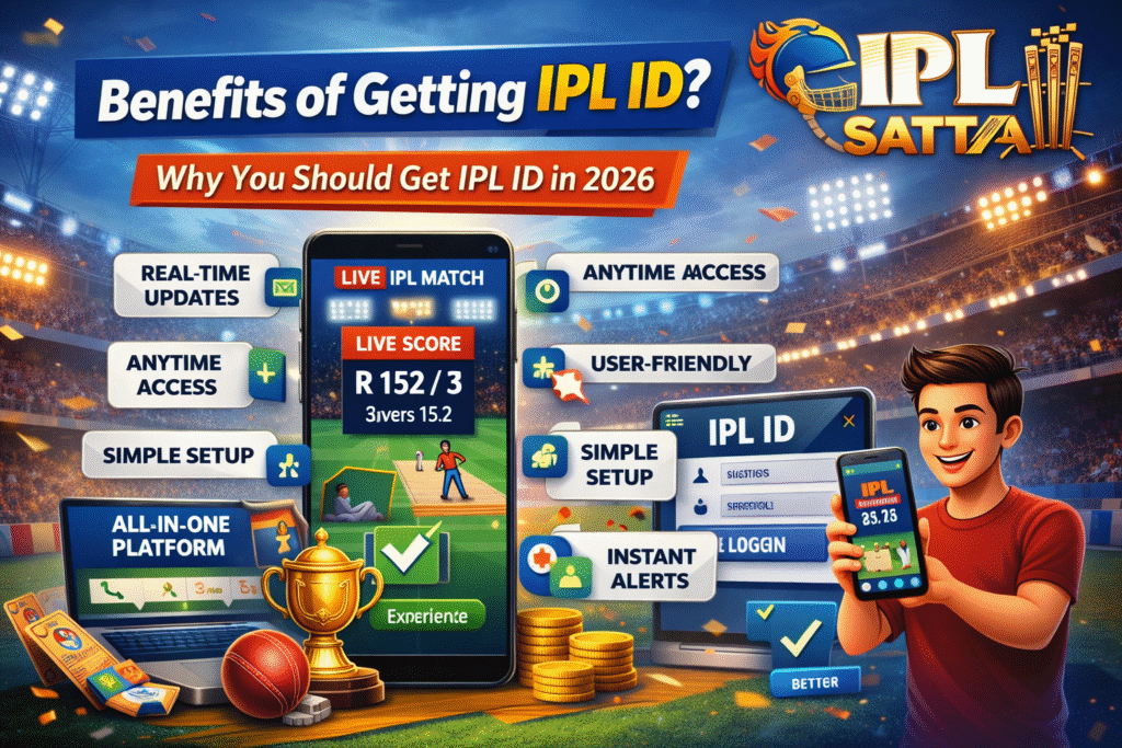 👉 Benefits of getting IPL ID live updates dashboard IPL Satta logo cricket experience