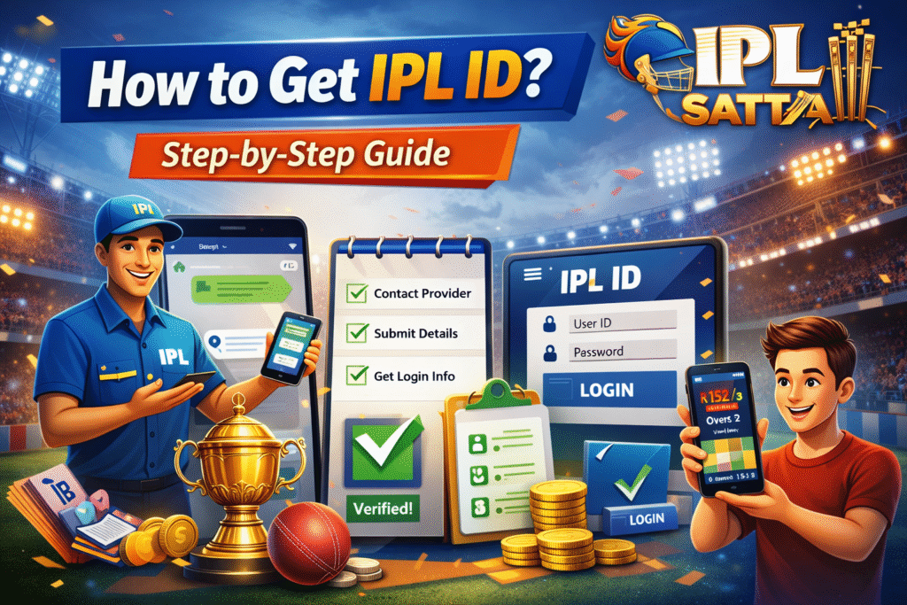 👉 How to Get IPL ID step by step login process IPL Satta logo cricket dashboard
