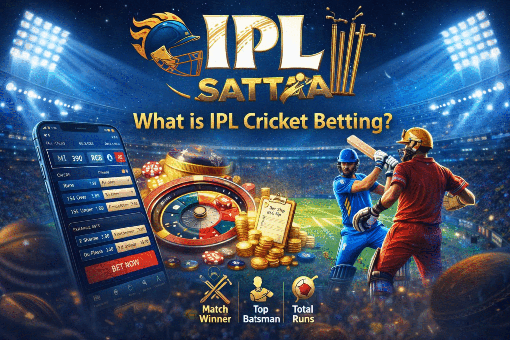 👉 What is IPL Cricket Betting 2026 with IPL Satta logo and betting markets